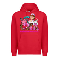 Red cna certified nursing assistant Premium Hoodie - AdoDesignShop
