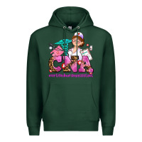 Sports Green cna certified nursing assistant Premium Hoodie - AdoDesignShop
