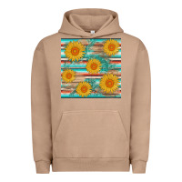 Pigment Burro sunflower wood serape  leather seamless Urban Hoodie - AdoDesignShop