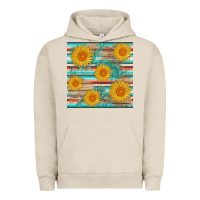 Pigment French Oak sunflower wood serape  leather seamless Urban Hoodie - AdoDesignShop