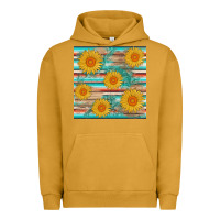 Pigment Peanut Butter sunflower wood serape  leather seamless Urban Hoodie - AdoDesignShop