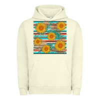 Pigment Pistachio sunflower wood serape  leather seamless Urban Hoodie - AdoDesignShop