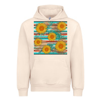 Sandshell sunflower wood serape  leather seamless Urban Hoodie - AdoDesignShop