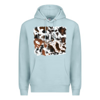 Blue Mist cowhide background Premium Hoodie - RanaPortraitStore