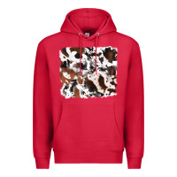 Cardinal cowhide background Premium Hoodie - RanaPortraitStore