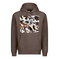 Coffee cowhide background Premium Hoodie - RanaPortraitStore