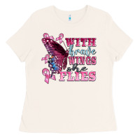 Bone with brave wings she flies Ladies Tee - BarkalooDesign
