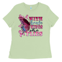 Matcha with brave wings she flies Ladies Tee - BarkalooDesign