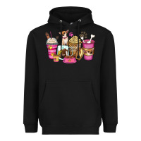 Black Chihuahua coffee cups Heavyweight Hoodie - Zillion Design Studio