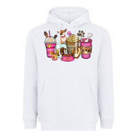 White Chihuahua coffee cups Heavyweight Hoodie - Zillion Design Studio