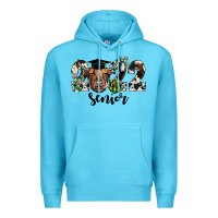 Ocean Blue highland cow 2022 Premium Hoodie - JahusDesignShop