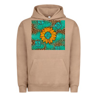 Pigment Burro Sunflower Gemstone Leopard Urban Hoodie - Artiststas