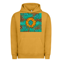 Pigment Peanut Butter Sunflower Gemstone Leopard Urban Hoodie - Artiststas
