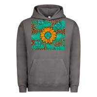 Pigment Tornado Sunflower Gemstone Leopard Urban Hoodie - Artiststas