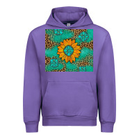 Tulip Sunflower Gemstone Leopard Urban Hoodie - Artiststas