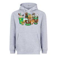 Heather Grey yorkshire terrier coffee cups Heavyweight Hoodie - Zillion Design Studio