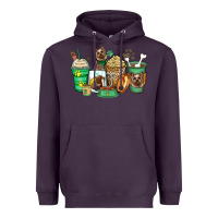 Plum yorkshire terrier coffee cups Heavyweight Hoodie - Zillion Design Studio