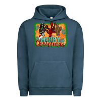 Pigment Midnight Navy merry christmas cactus Urban Hoodie - AdoDesignShop