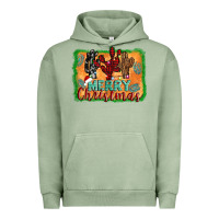 Pigment Oil Green merry christmas cactus Urban Hoodie - AdoDesignShop