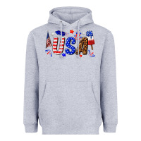 Heather Grey usa 4th of july Heavyweight Hoodie - texasbilliewilder