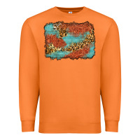 Carrot western leopard tooled leather background Premium Sweatshirt - Zillion Design Studio