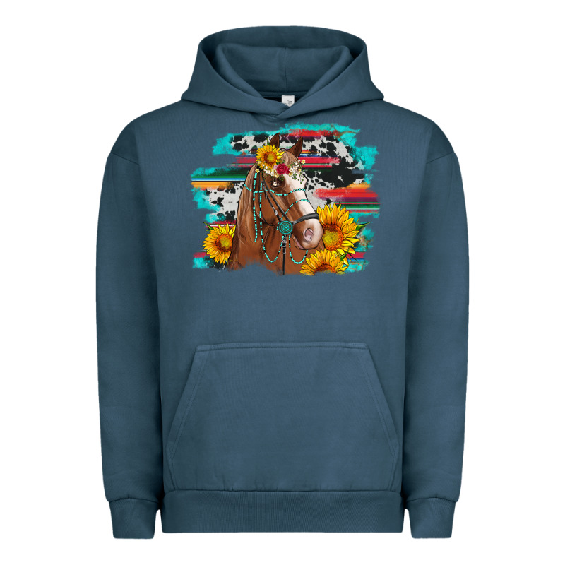 Horse With Sunflowers Urban Hoodie by Artiststas | Teevron