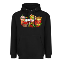 Black watermelon farm fresh coffee cups Heavyweight Hoodie - Zillion Design Studio