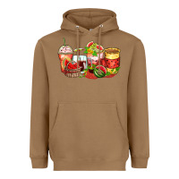 Toasted Coconut watermelon farm fresh coffee cups Heavyweight Hoodie - Zillion Design Studio
