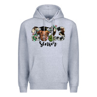 Heather Grey highland cow 2023 Premium Hoodie - JahusDesignShop