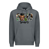 Rock highland cow 2023 Premium Hoodie - JahusDesignShop