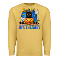 Antique Gold Black Cat Apothecary Premium Sweatshirt - texasbilliewilder