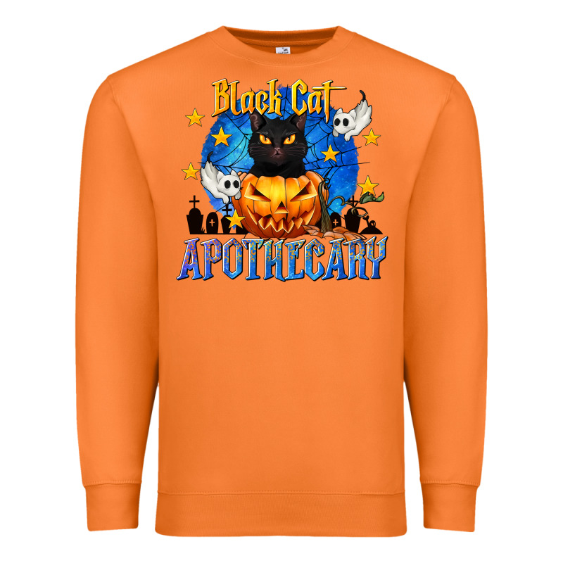 Black Cat Apothecary Premium Sweatshirt by texasbilliewilder | Teevron