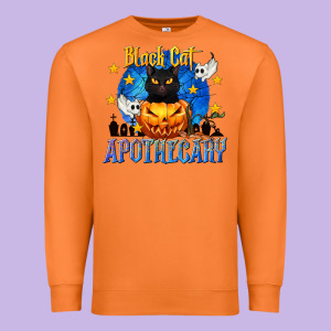 Black Cat Apothecary Premium Sweatshirt Designed By Texasbilliewilder