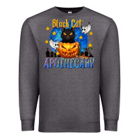 Charcoal Heather Black Cat Apothecary Premium Sweatshirt - texasbilliewilder