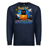 Navy Black Cat Apothecary Premium Sweatshirt - texasbilliewilder