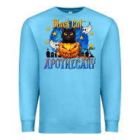Ocean Blue Black Cat Apothecary Premium Sweatshirt - texasbilliewilder