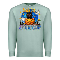 Seafoam Black Cat Apothecary Premium Sweatshirt - texasbilliewilder