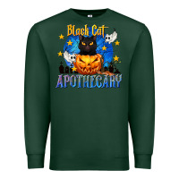 Sports Green Black Cat Apothecary Premium Sweatshirt - texasbilliewilder