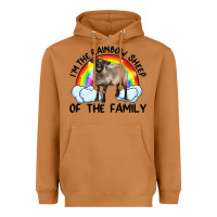 Meerkat i'm the rainbow sheep of the family suffolk sheep black face sheep Heavyweight Hoodie - RanaPortraitStore