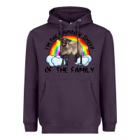 Plum i'm the rainbow sheep of the family suffolk sheep black face sheep Heavyweight Hoodie - RanaPortraitStore
