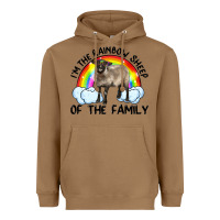 Toasted Coconut i'm the rainbow sheep of the family suffolk sheep black face sheep Heavyweight Hoodie - RanaPortraitStore
