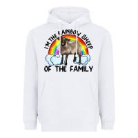 White i'm the rainbow sheep of the family suffolk sheep black face sheep Heavyweight Hoodie - RanaPortraitStore