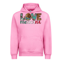 Fuchsia Pink love mexicana revise Urban Hoodie - AdoDesignShop