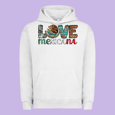 Love Mexicana Revise Urban Hoodie Designed By Adodesignshop