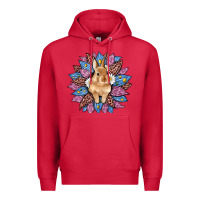 Cardinal easter leopard bunny sunflower Premium Hoodie - Artiststas