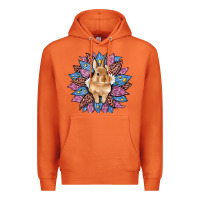 Carrot easter leopard bunny sunflower Premium Hoodie - Artiststas