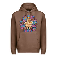 Chestnut easter leopard bunny sunflower Premium Hoodie - Artiststas