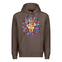 Coffee easter leopard bunny sunflower Premium Hoodie - Artiststas