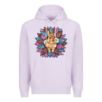 Easter Leopard Bunny Sunflower Premium Hoodie | Teevron