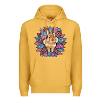 Mustard easter leopard bunny sunflower Premium Hoodie - Artiststas